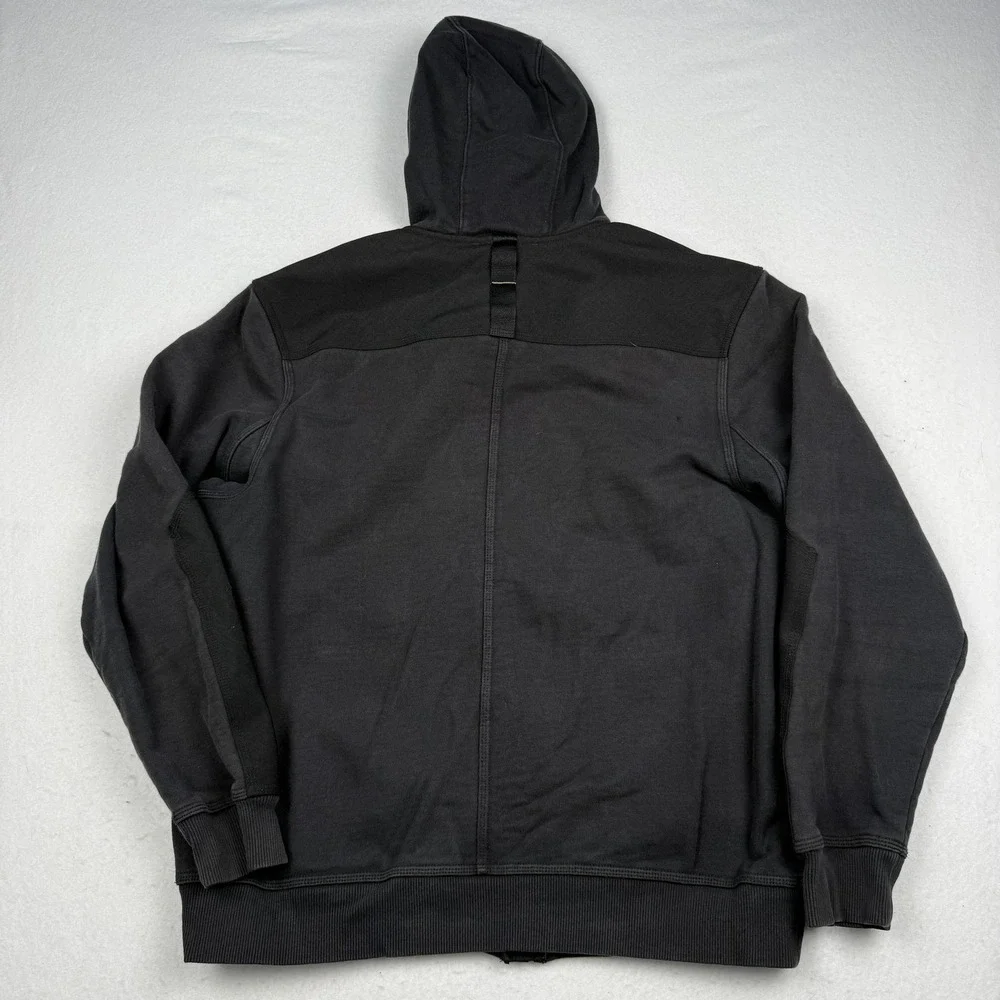 Duluth Trading Co Hoodie Mens Large Gray Full Zip Fleece Lined Heavyweight - Picture 5 of 7